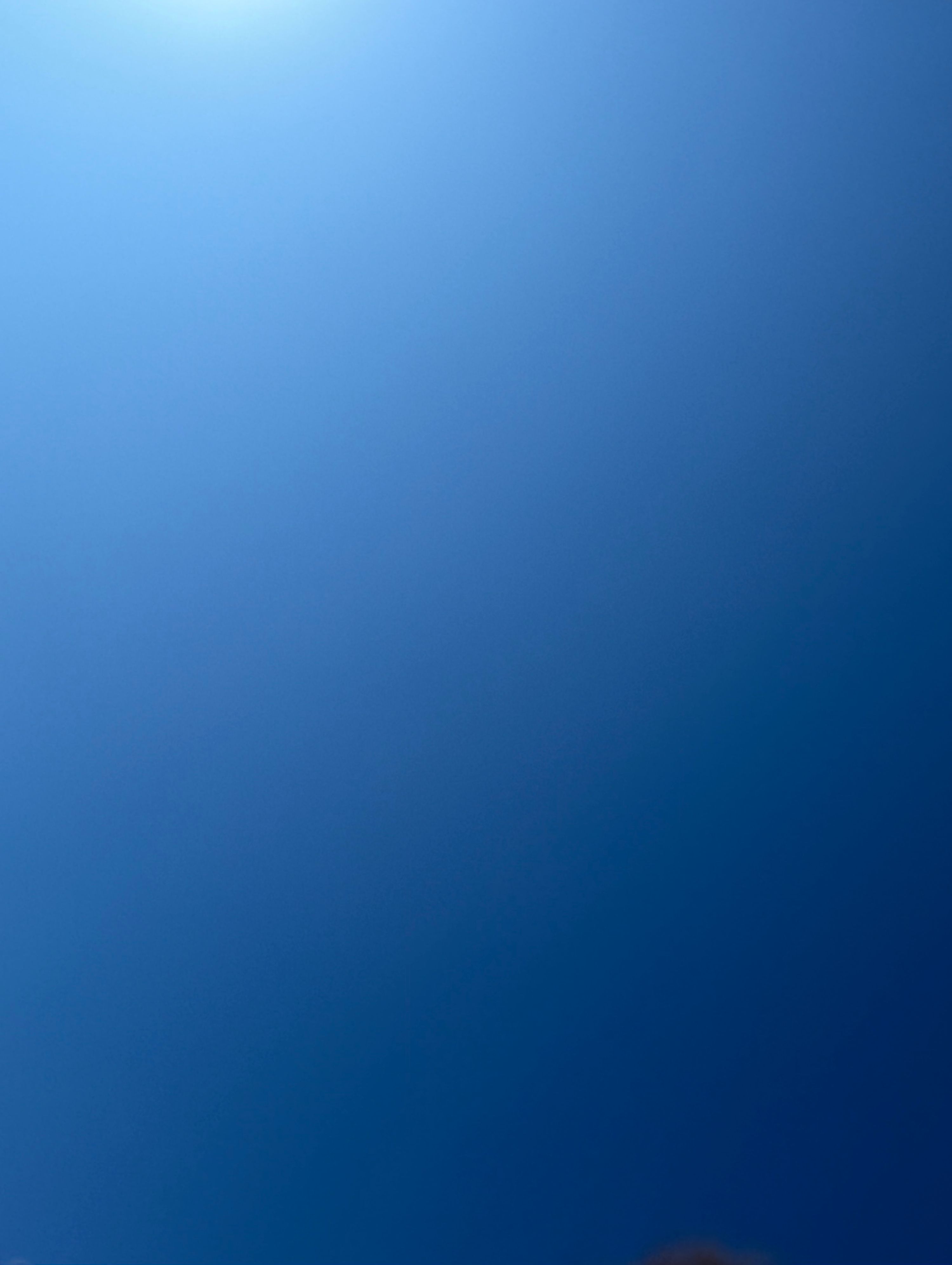the sky with no clouds