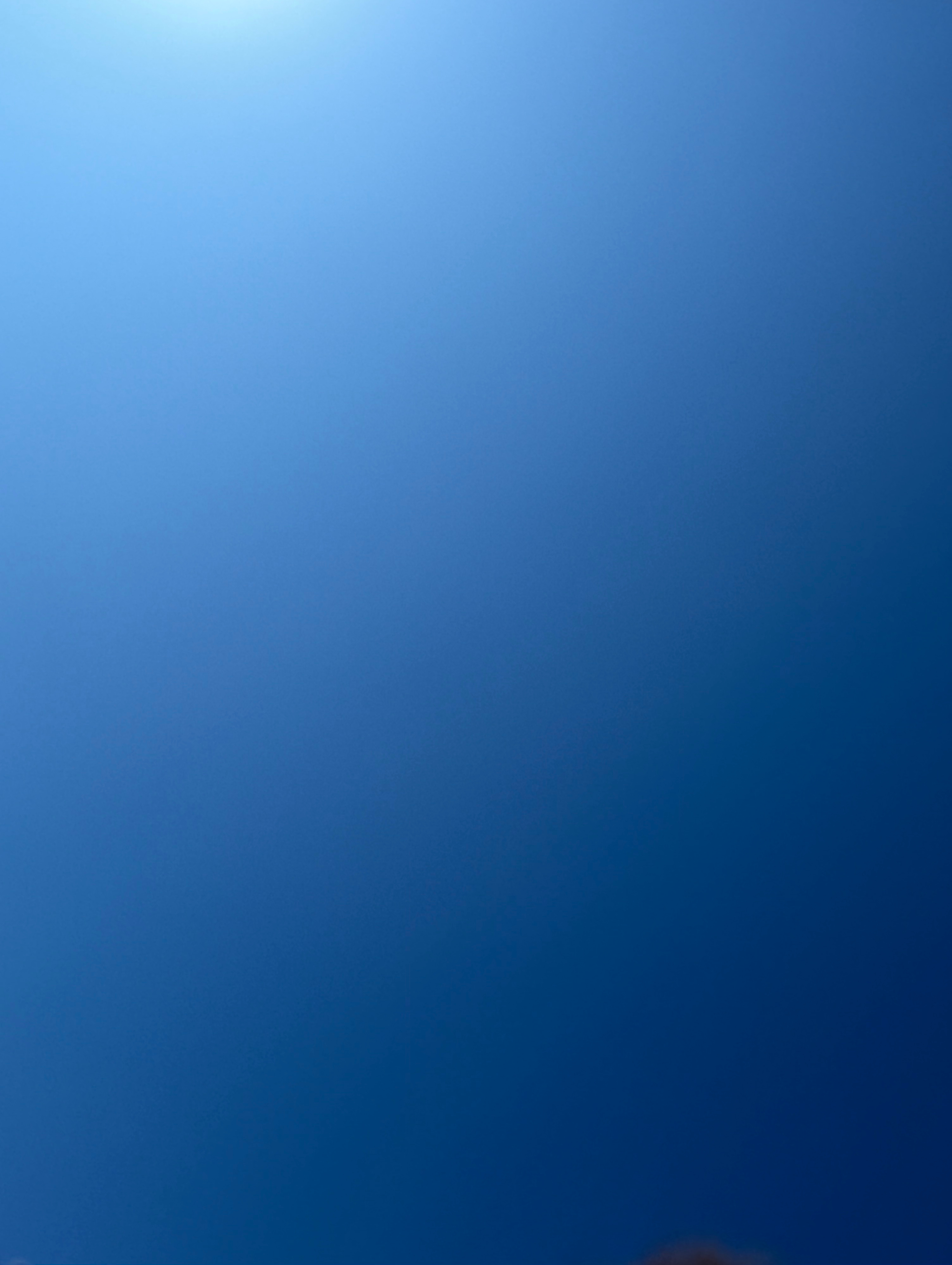 the sky with no clouds