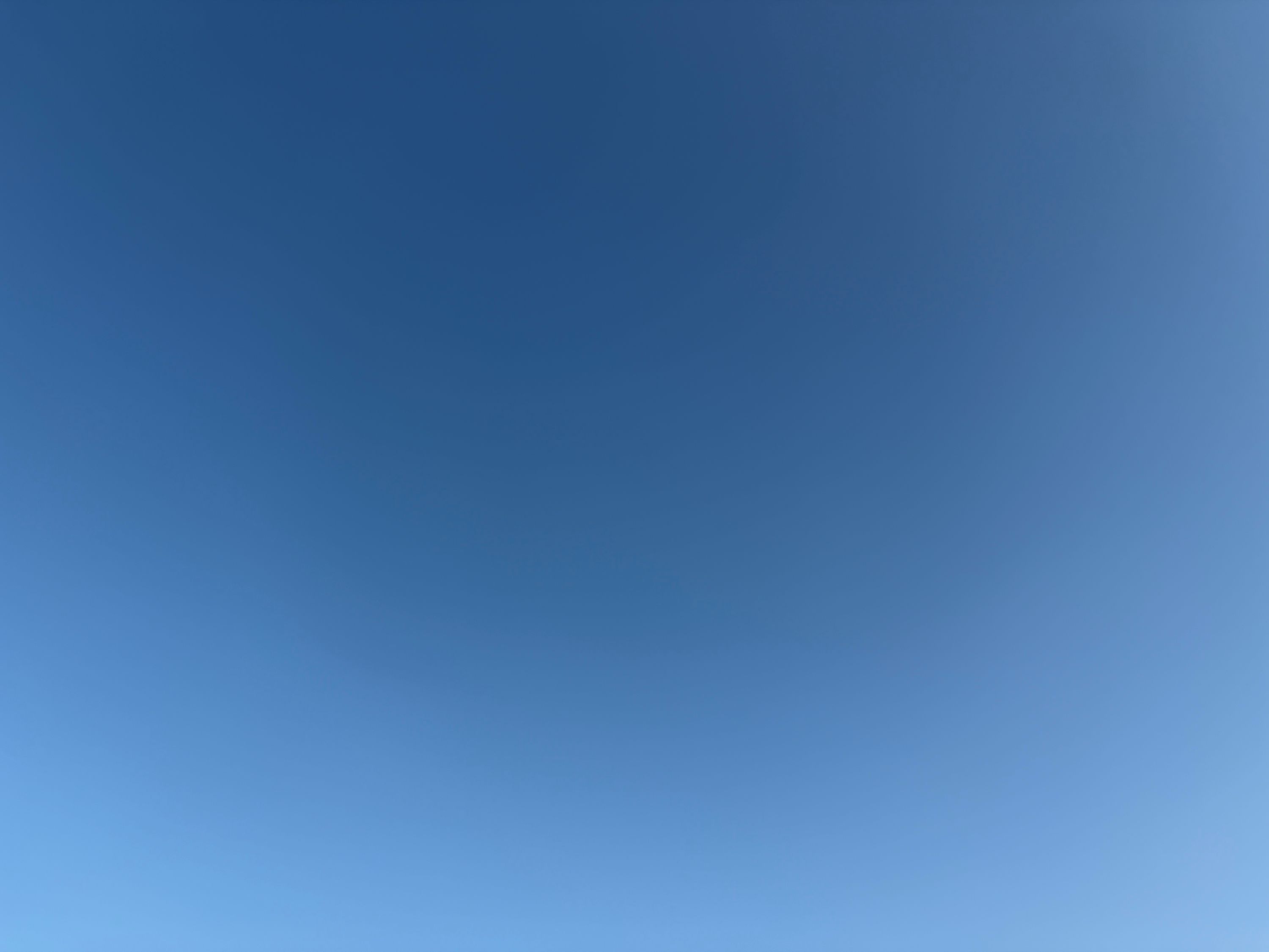 the sky with no clouds