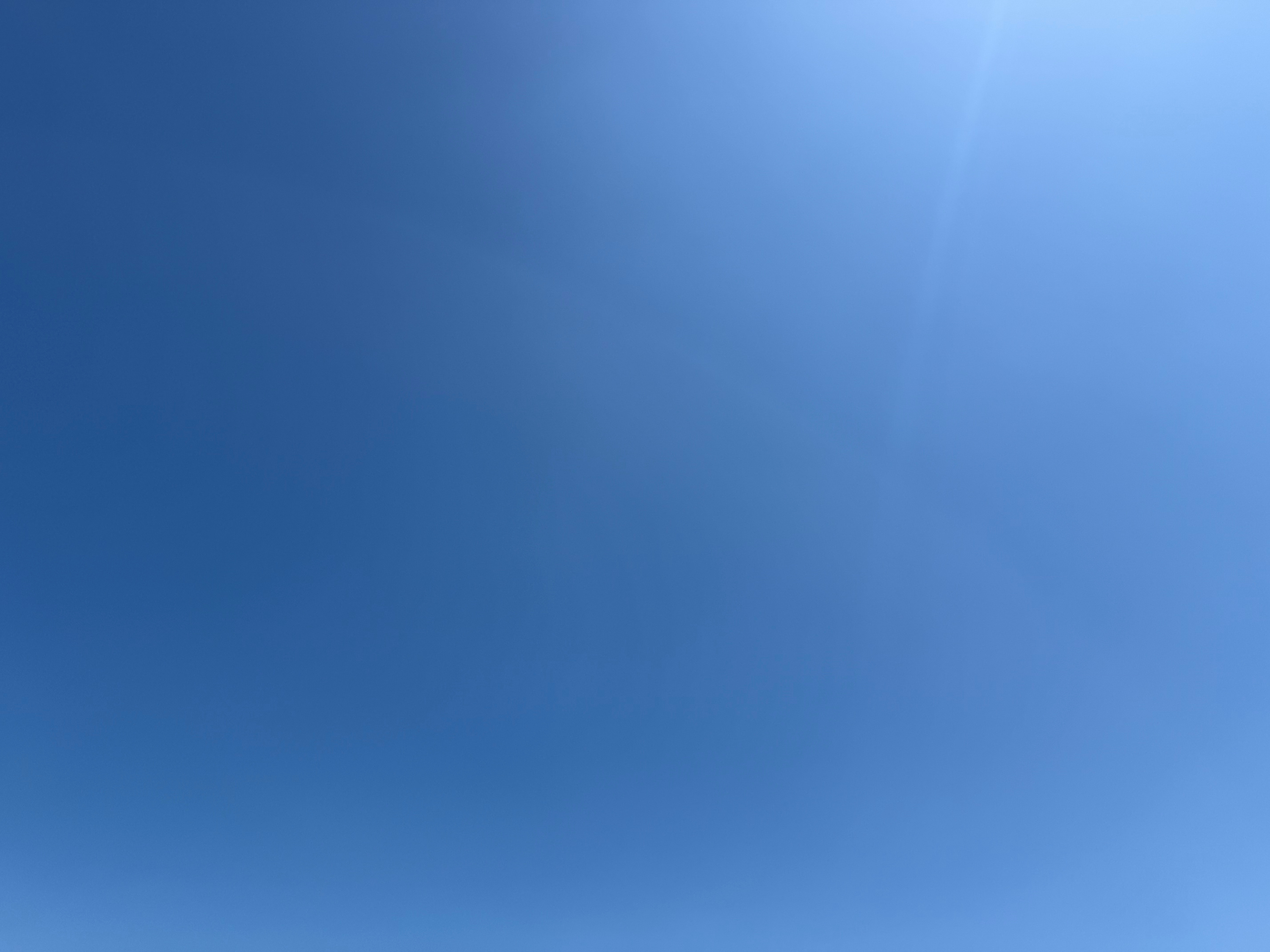 the sky with no clouds