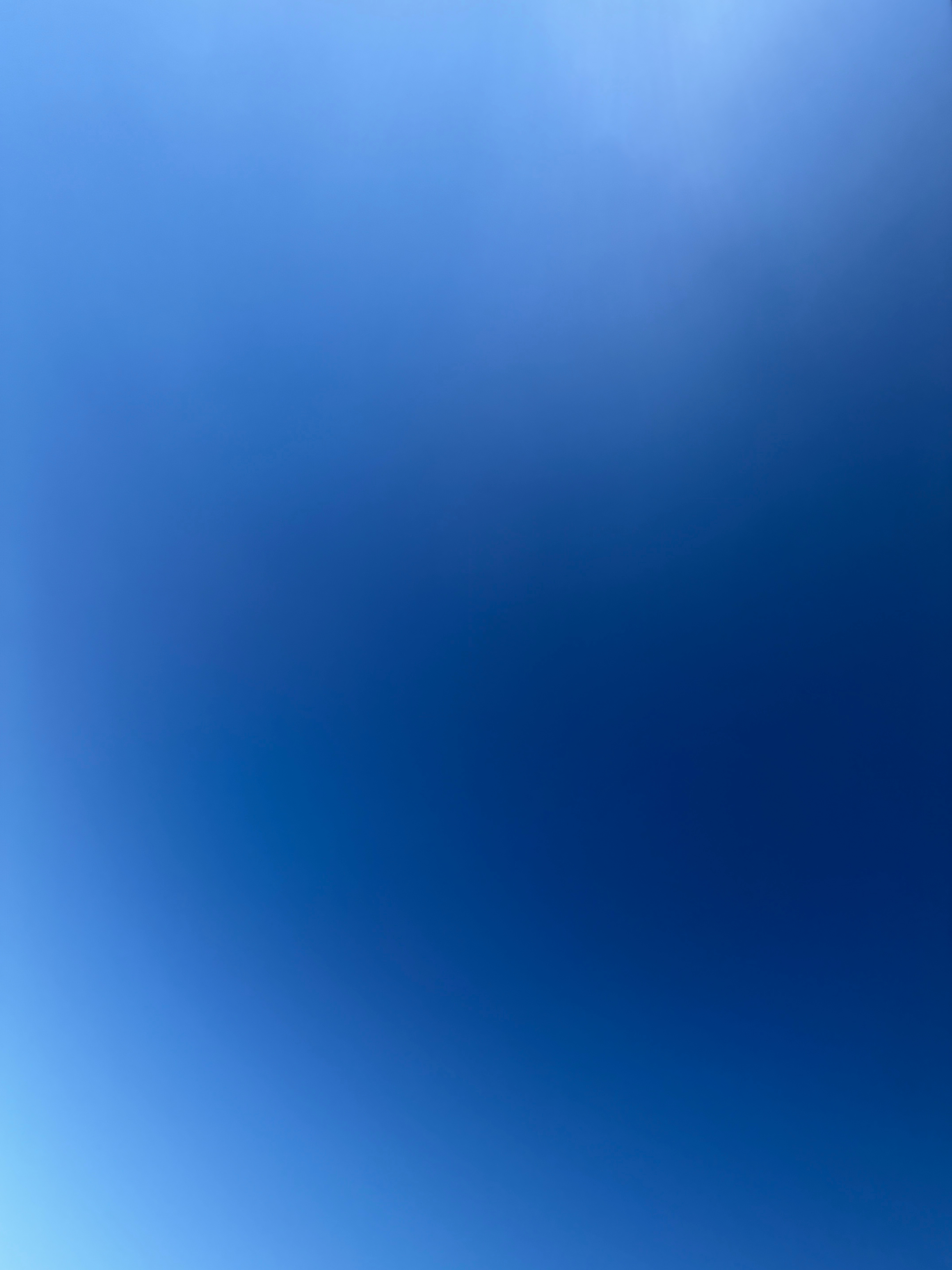 the sky with no clouds
